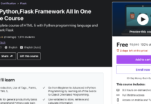 HTML 5,Python,Flask Framework All In One Complete Course