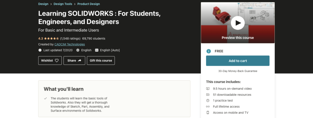 Learning SOLIDWORKS : For Students, Engineers, And Designers [FREE ...