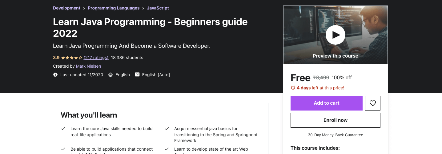 Learn Java Programming - Beginners guide 2022