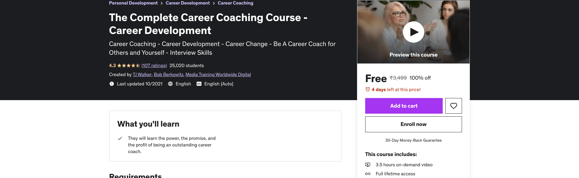 The Complete Career Coaching Course - Career Development