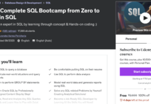 2023 Complete SQL Bootcamp from Zero to Hero in SQL